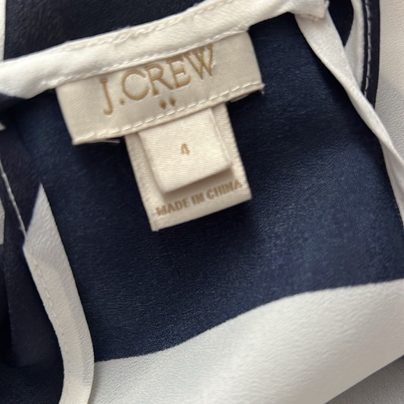 J CREW Cami - Tank Top - NAVY. And WHITE STRIPED- size 4 - Picture 5 of 6